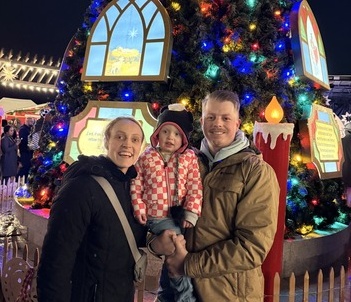Alex Bringhurst, Producer at Impact Insurance, with his family