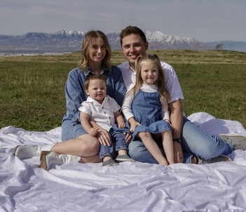 Kade Curtis, Producer at Impact Insurance, with his family